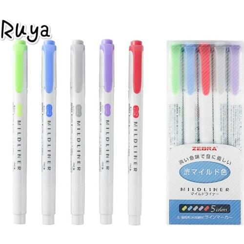 Marker Japanese drawing stationery highlighter brush pen for school markers highlighters colores manga art set liner color