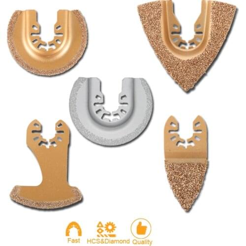 Oscillating Renovator Multi-tool Saw Blades Ceramics Cutting Sanding HCS Multitool Accessory