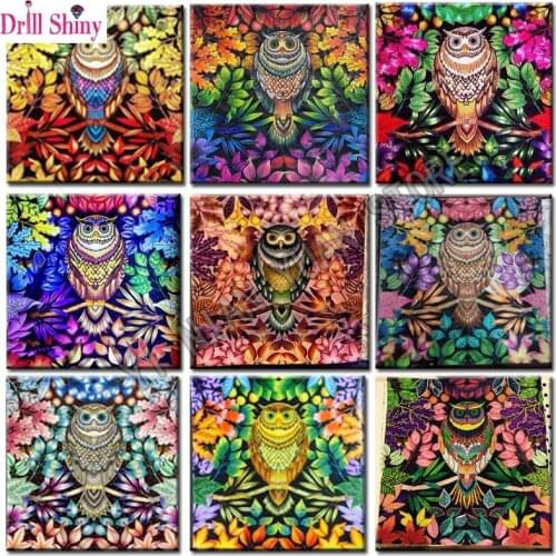 DIY 5D Owl Diamond Embroidery Full Round Diamond Painting Animals Kit 3D Cross Stitch Kits New Arrival Needlework gift AR81