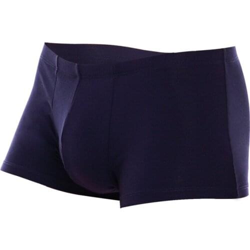 Men New Silky Underwear Male Modal Boxers Youth Boxers Breathable and Absorbent Seamless Pants