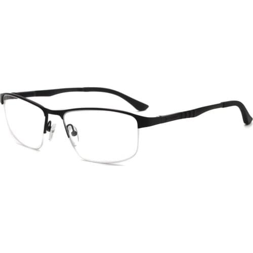 Eyeglasses Eyewear High Quality Clean Lens Fashion Spectacles Men Comfortable Business Metal Half Frame Myopia Glasses G186