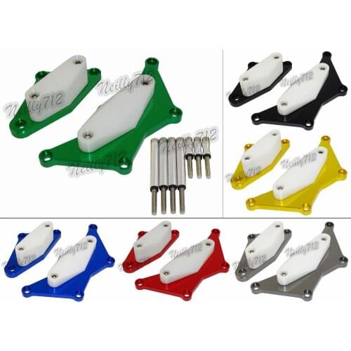 Sale Left & Right Engine Stator Clutch Crash Frame Sliders Protector For Kawasaki Z800 ZR800 2013 2014 2015 2016