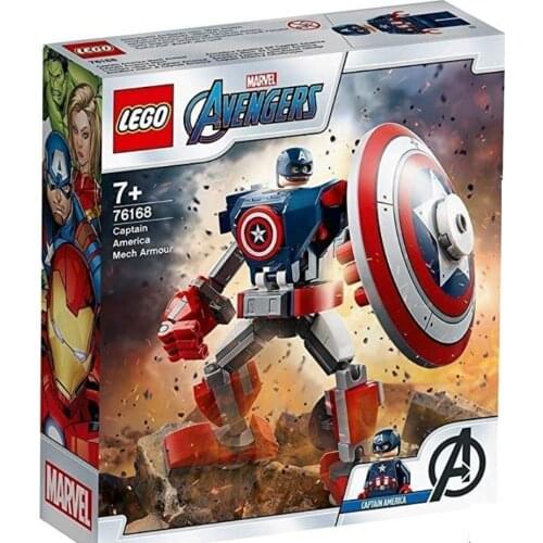Lego Captain America robotic armor, LEGO original figure (76168), Avengers, superhero, kids toys