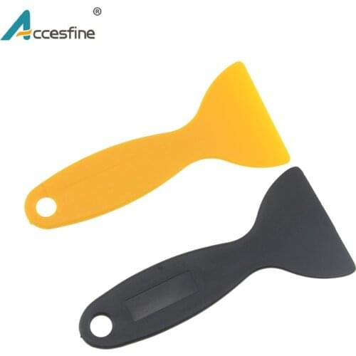 ACCESFIN 2PCS Plastic LCD Glue Remover Scraper Squeegee Long Handle for iPhone 7 6 6s LCD screen glue removing Hand tools Wiper