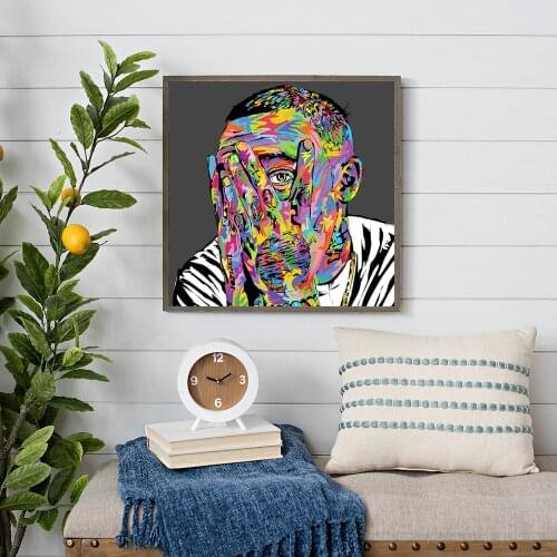 Modern Street Art Graffiti Portrait Easy Painting Wall Art Canvas Prints and Posters for Living Room Pictures Home Cuadros Decor