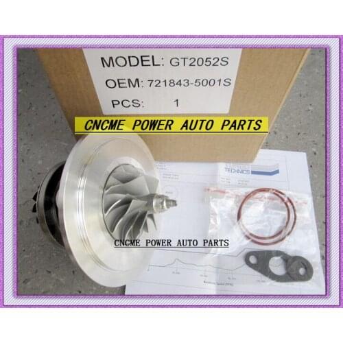 TURBO Cartridge CHRA Core GT2052S 721843-5001S 721843-0001 721843 79522 Turbocharger For Ford Ranger 01- Power Stroke HS2.8 2.8L