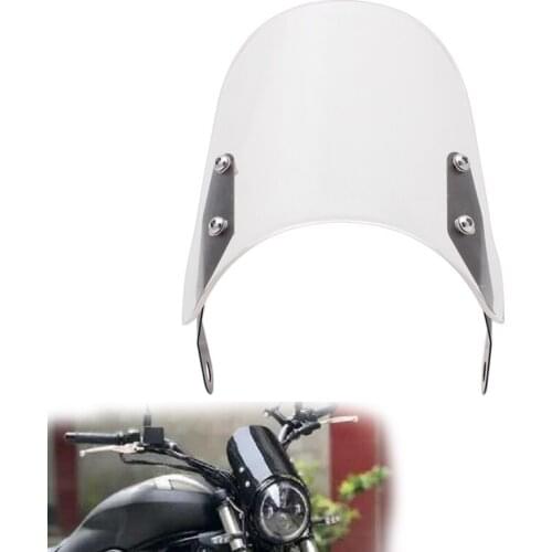 1set Motorcycle Clear LENS Wind Deflector Windshield Windscreen Pare-brise For Triumph Bonneville T 100/120 Triumph Thruxton 900