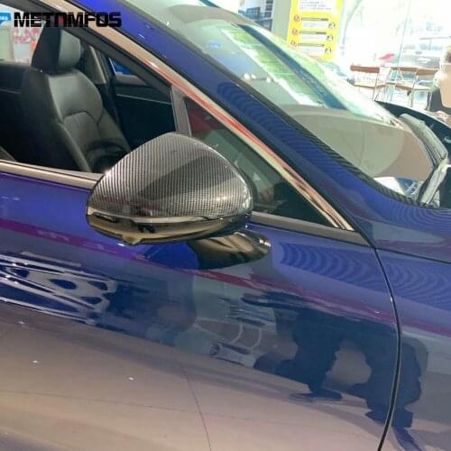 For Kia Optima 2021 2022 Carbon Fiber Rearview Side View Door Mirror Cover Trim Protection Cap Exterior Accessories Car Styling
