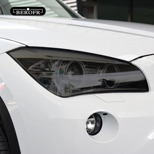 Car Headlight Tint Smoked Black Protective Film TPU Sticker For BMW X1 F48 X2 F39 X3 F25 G01 X4 F26 G02 X5 F15 G05 X6 F16 G06 X7