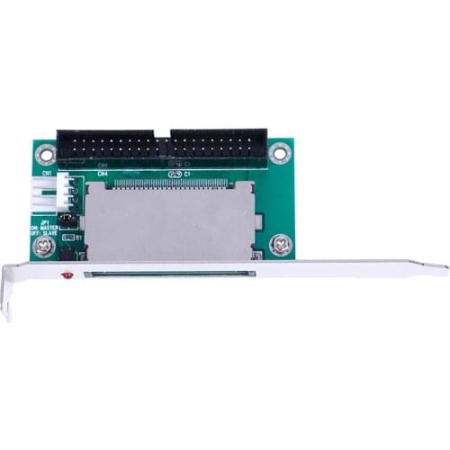 40-Pin CF compact flash card to 3.5 IDE converter adapter PCI bracket back panel Computer Connector and Connections