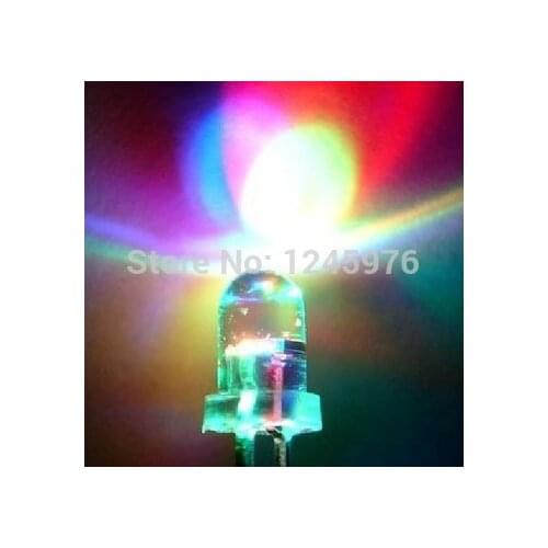 50pcs 3mm RGB 7 color slow flash LED light-emitting diode New products and ROHS Hight quality
