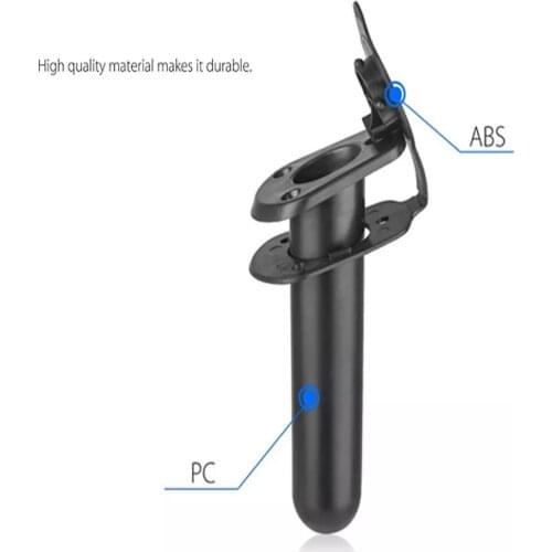 Nylon Fishing Tackle Accessory tool Fishing Rod rack Holder Tackle with Cap Cover Gasket for Kayak Boat Canoe