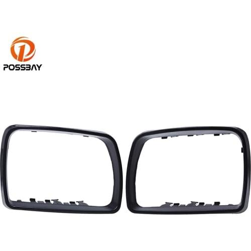 POSSBAY Car Reaview Mirror Cover Rear-view Mirror Trim Frame for BMW X5 E53 3.0d/3.0i/4.4i 1999 2000 2001 2002 2003 2004-2006
