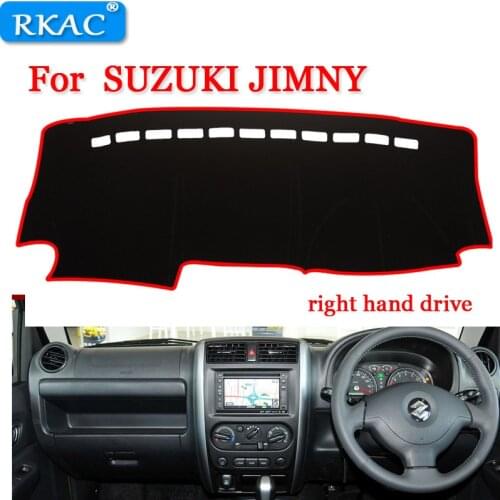 RKAC Car Dashboard Cover Dash Mat For Suzuki Jimny 1998 -2017 Dashmat Pad Carpet ANti-UV NON-Slip Car Styling right hand drive