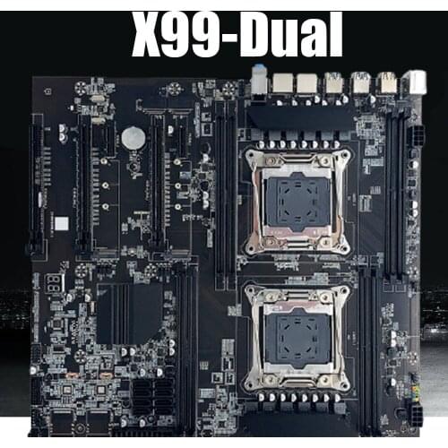 X99 Dual Server Computer Motherboard LGA2011-3 CPU 8 DDR4 Memory 256G PCI-E 16X SATA2.0 NVME M.2 Interface Game Mainboard Module