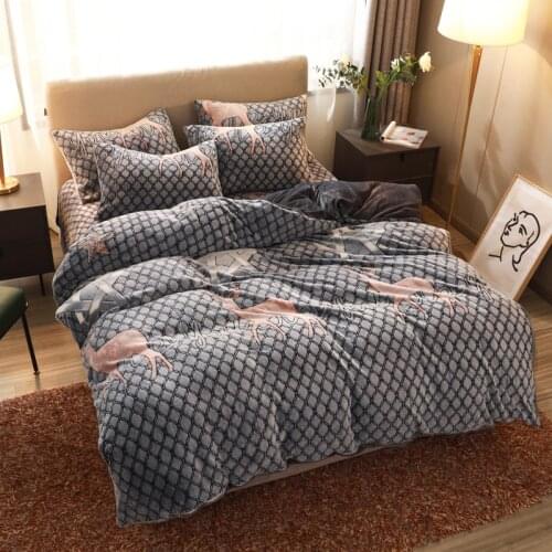 Nordic Duvet Cover 220x240 King Size Cute Cat Bedding Set Bed Sheet Stripe Plaid Single Double Queen Quilt nordic bed cover 150