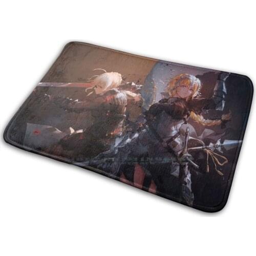 Fate Servants Mat Rug Carpet Anti-Slip Bedroom Entrance Door Mat Anime Sleeve Fate Zero Fatezero Arthur Holy Grail Holygrial