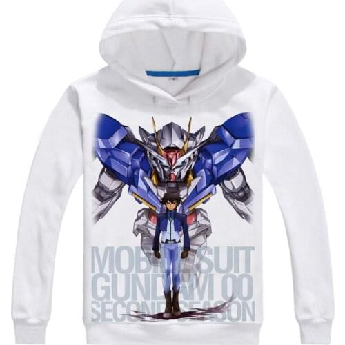 Autumn And Winter Jackets GUNDAM Unicorn Clothing Unisex Boy Girl Coat Hooded Sweatshirt Hoodie