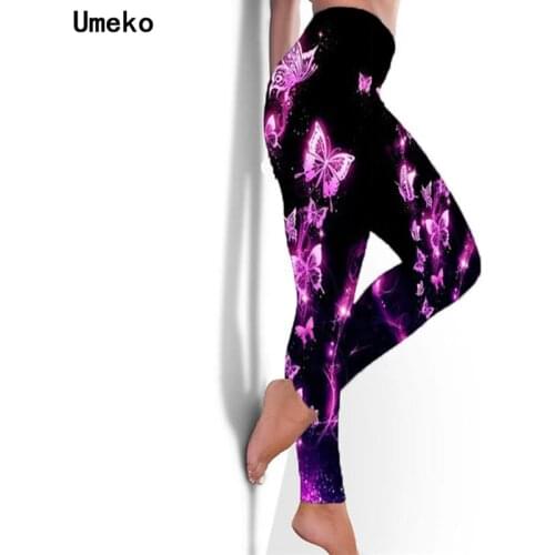Umeko Women Yoga Leggings Fitness Sportswear Woman Gym Legging High Waist Tummy Control Gym Stretchy Scrunch Butt Leggings Mujer