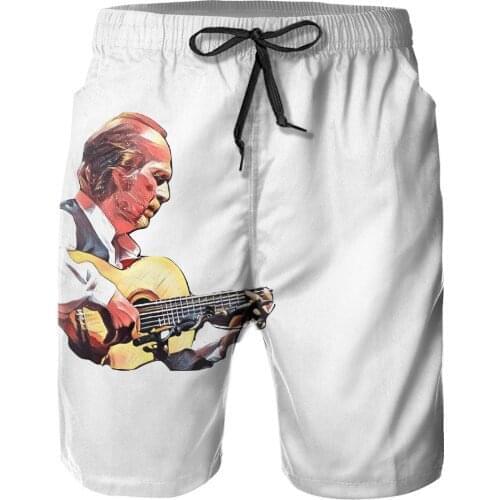 Summer Men Causal Shorts Breathable Quick Dry Humor Graphic R228 Loose Paco De And Lucia (7) Pants