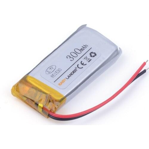 Li - ion 3.7V,300mAH 851530 Polymer lithium ion / Li-ion battery for TOY POWER BANK GPS mp3 mp4 cell phone speaker