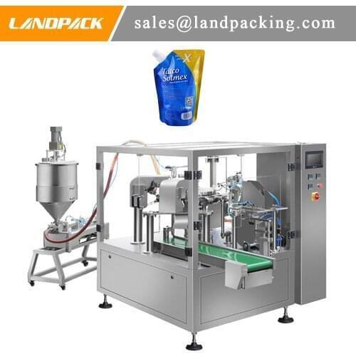 Zipper Package Laundry Liquid Spout Pouch Filling Machine
