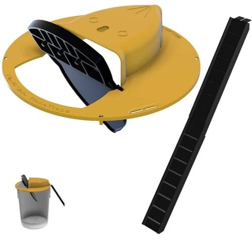 Reusable N Slide Bucket Lid Mouse Rat Mouse Trap Smart Mouse Rat Trap Plastic Flip Humane Or Lethal Trap Door Style Multi Catch