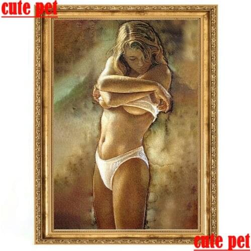 Diy Mosaic Modern Body Art No Frame Diamond Painting Wallpaper Diamond EmbroideryCross Stitch Full Diamond home art decoration