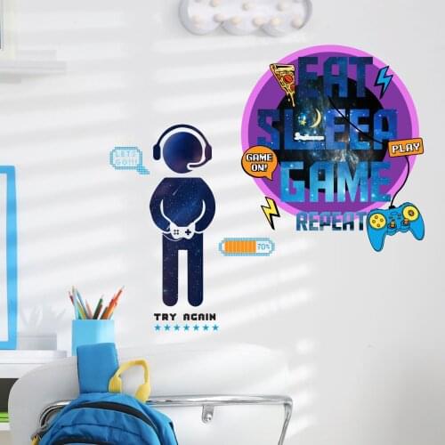 Classic Game Cartoon Wall Stickers for Baby Room Door Decoration Stickers Child Room Decor Waterproof Vinyl Hd Wall Decal Kawaii