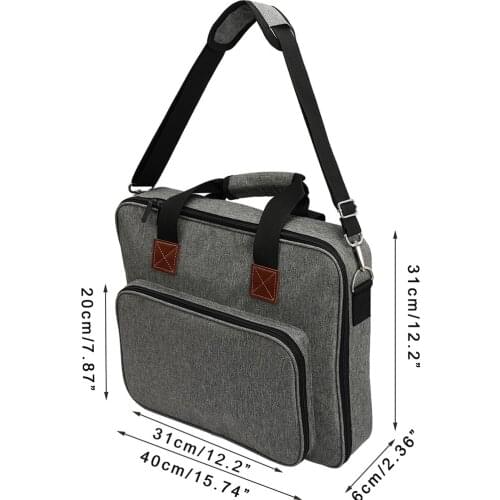 New 1 PIECE Gray Wool Storage Bag 600D Oxford Cloth Woven Tool Crochet Storage Bag Sewing Accessories