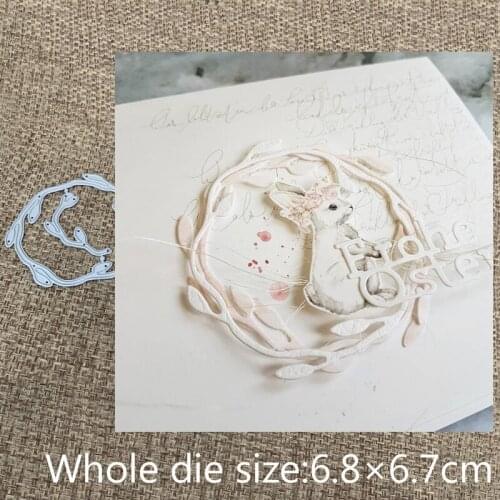 New Design Craft Metal Cutting Dies cut die leaves circle decoration scrapbooking Album Paper Card Craft Embossing Die Cuts