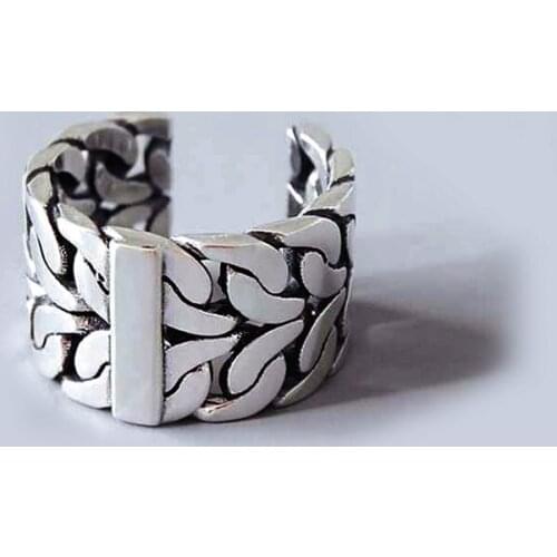 Punk Silver Color Large Geometric Rings For Women Statement Jewelry Finger Ring anillos mujer bijoux