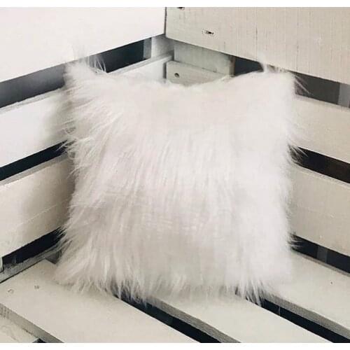 Plush soft comfortable stylish style decoration soft fur plush cushion cover pillow home decor pillow case living room sofa deco