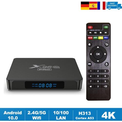X96Q Pro Smart TV Box Android 10.0 Allwinner H313 Quad Core 4K 3D Android 10 Mini X96 Set Top Box Media Player 1GB 2GB