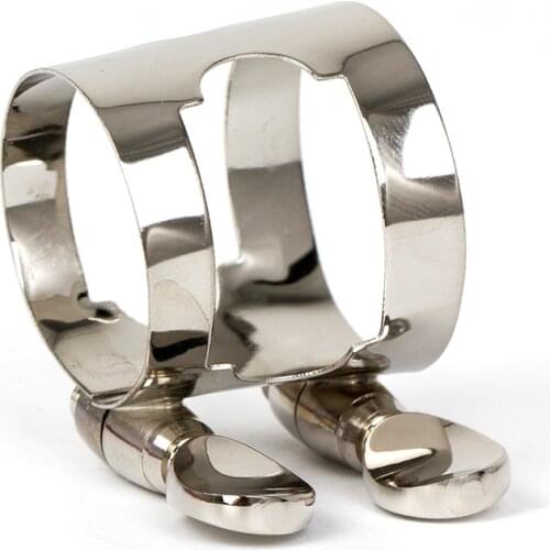 Soprano Sax Saxophone Rubber Artificial Leather Accessories For Musical Instruments Ligature Clarinet Mouthpiece Nickel Metal