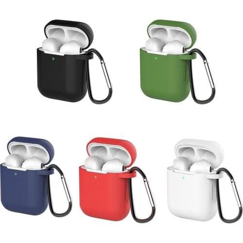 Hot Silicone airpods case For Apple Airpods 1/2 Cover Protective Earphone Case for airpods 2/1 Cover Headphones case
