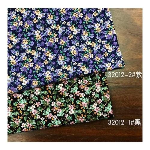 Rayon fabric dark floral printed fabric dress fabricLFCK080006