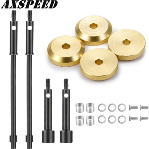 4mm Widen Heavy Duty Wheel Hub Combiner CVD Joint Drive Shaft for 1/24 Axial SCX24 90081 RC Crawler Car Upgrade Parts