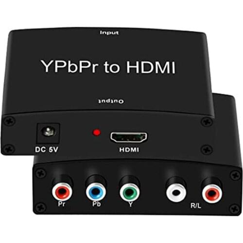 HD 1080P YPBPR+L/Audio TO HDMI-compatible Video Converter for TV PC Set-Top Box Computer Accessories YPbPr Converter Adapter