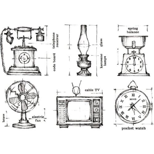 Vintage Transparent Clear Silicone Stamp/Seal for DIY scrapbooking/photo album Decorative clear stamp