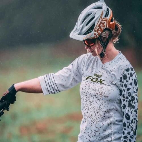Women long sleeve motorcycle jerseys Motocross jersey ciclismo dama purple cycling jersey Cycling clothing female mtb jersey