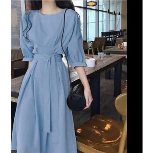 Womens Elegant Vintage Retro Chiffon Maxi Holiday White Yellow Office Dress Plus Size Summer Casual Clothes Long Ladies Dresses