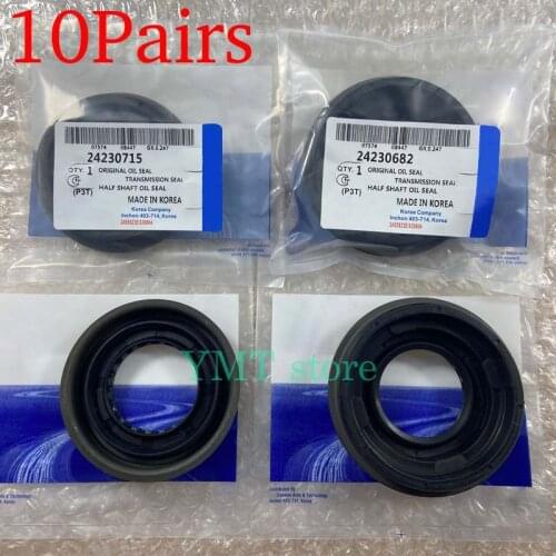 10Pairs Engine Drive Shaft Seal For Chevrolet Cruze 1.6 1.8L Aveo Equinox Malibu Pontiac G6 GMC Excelle XT GT 24230715 24230682