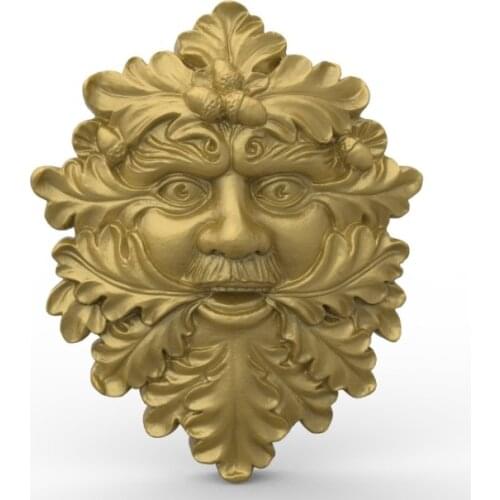 2 pieces face 3D model relief STL model for CNC Router carving engraving artcam type3 aspire M385