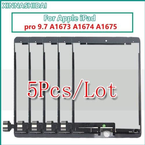 5 Pcs LCD Display For iPad Pro 9.7 A1673 A1674 A1675 LCD Display Touch Screen Digitizer Assembly Replacement