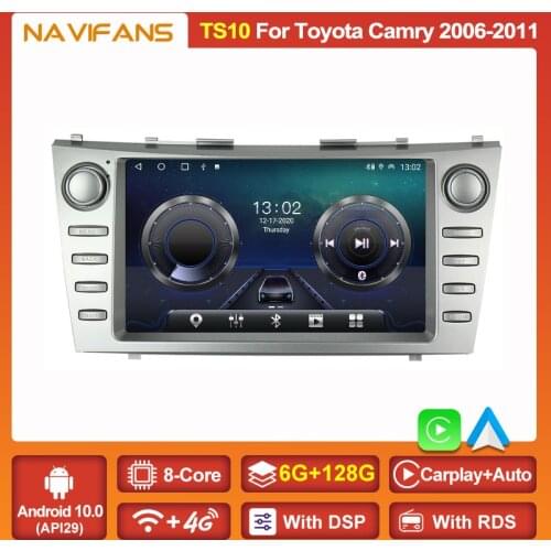 9inch Car Multimedia Radio Video For Toyota Camry 2006-2011 GPS Navigation Media Stereo DVD Player Wifi 4G Wireless Carplay Auto