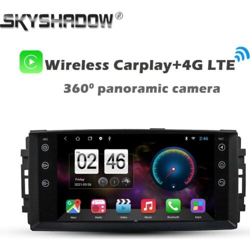 Carplay 7" IPS Android 10.0 6GB+128GB Car DVD Player GPS WIFI Bluetooth Radio For Jeep Compass Commander Wrangler Chrysler 300C