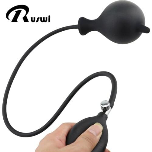 Multi-Style Super Big Inflatable Butt Plug Pump Anal Dilator Massager Expandable No Vibrator Anal Balls Sex Toys for Adult Gay