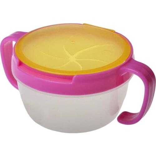 Baby Double Handle Snack Box Bowl Biscuits Candy Snack Cans Baby Like Edible Safety Dinnerware Babies Food Container