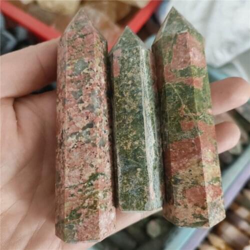 300G-2KGS Wholesale Price Natual Gemstone Unakite Stones Quartz Natural Point Crystal Rough Healing